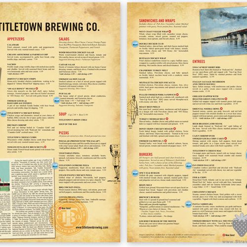 Titletown Brewing Company Menu Design

While prese