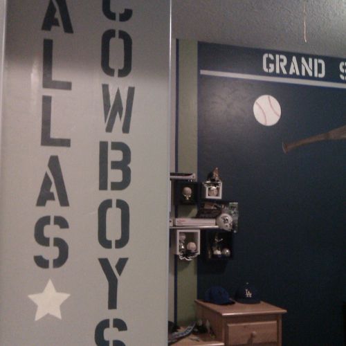 Yes we even paint for cowboy fans