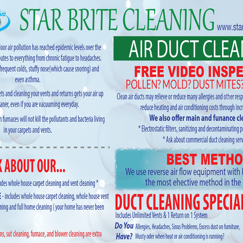 Air Duct Cleaning Specials