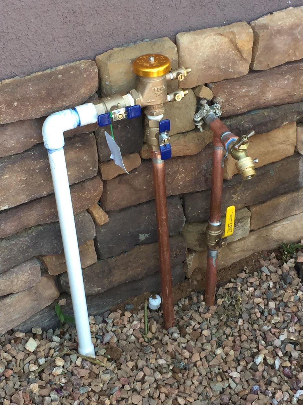 New shutoff valve and backflow device 