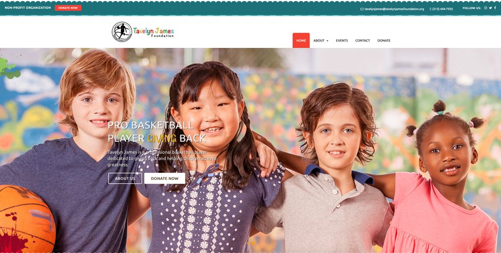 The Tavelyn James Foundation. (Pro basketball play