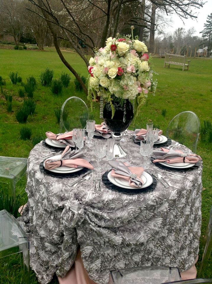 Audrey Vanessa Designs Silver and Blush Design for