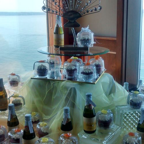 Anniversary Reception-Display of Homemade cupcakes
