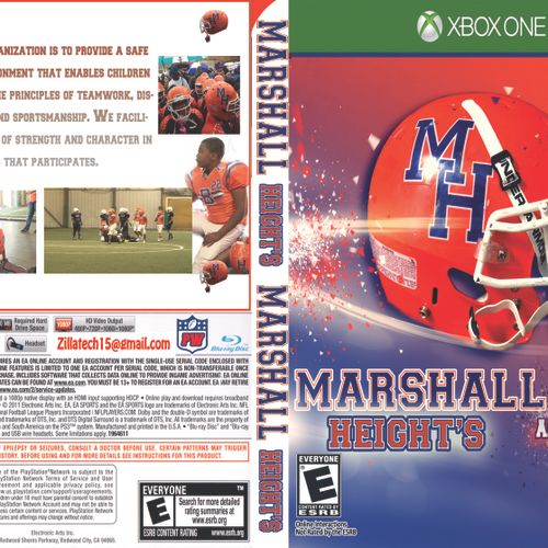 This is a Dvd Cover I did for a Pop Warner Footbal