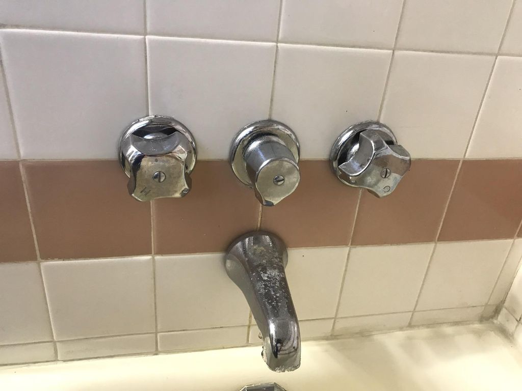 Before ,tub and shower valve stem ,handle replacem