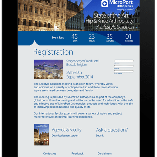 iPad Event App Design