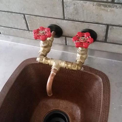 A faucet that I fabricated for a customer 