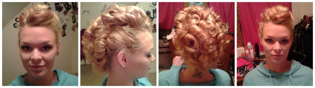 Beautiful Mohawk UpDo. Perfect for any event, and 