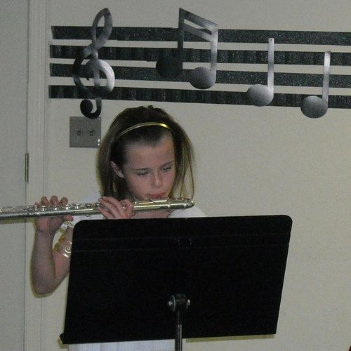 Beginning flutist in recital!