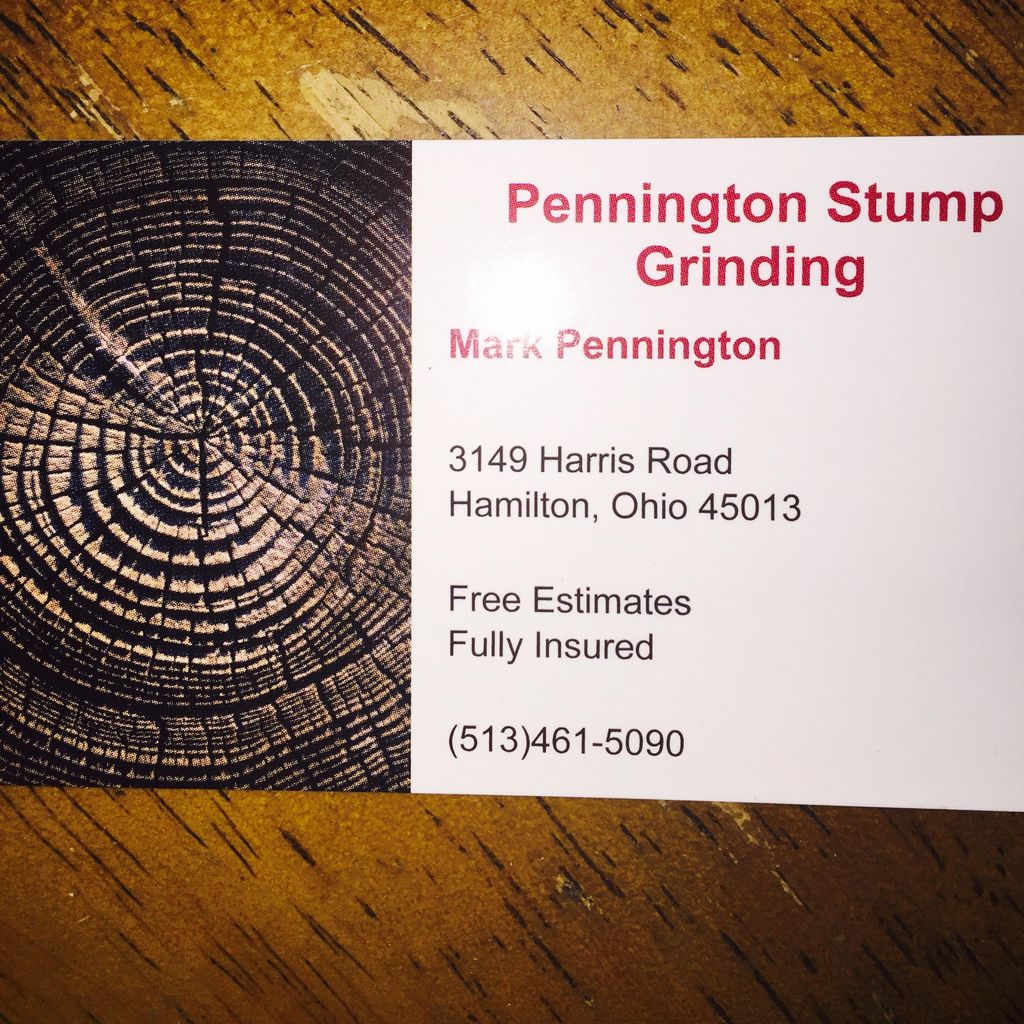 Pennington stump grinding