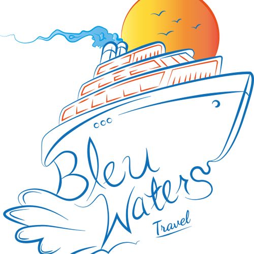Bleu Waters Travel Logo