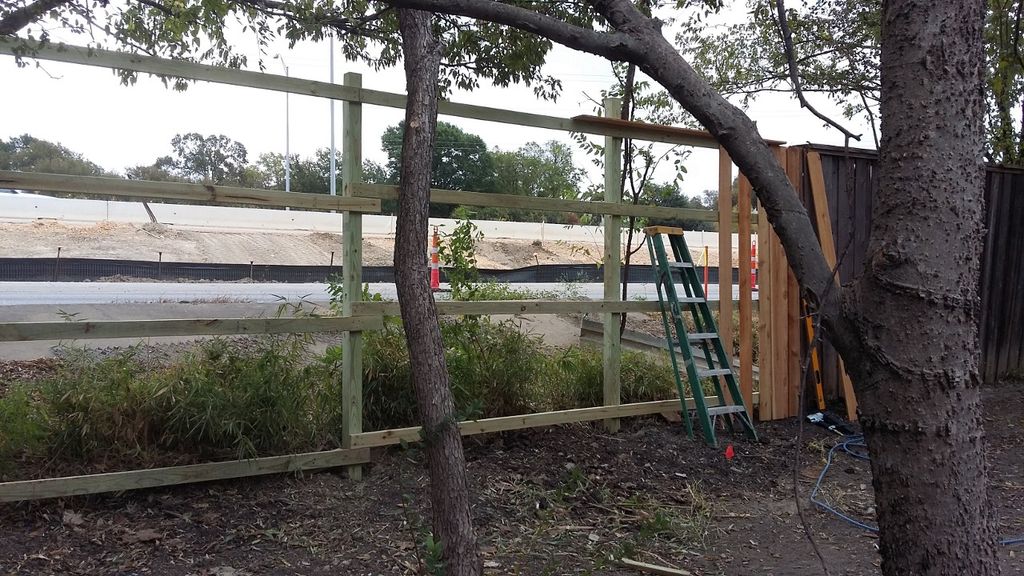 8ft fence Before