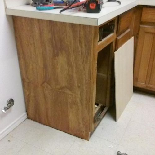 Cabinet mold repair