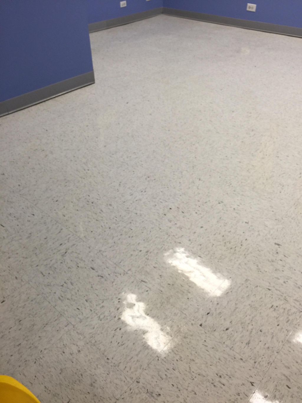 Freshly Waxed VCT Floor