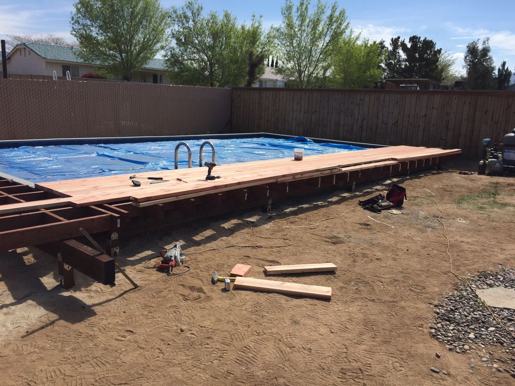 This Is a thumbtack customer redwood deck almost c