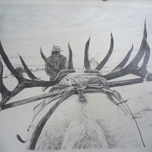 example of my graphite work
done huntin'
