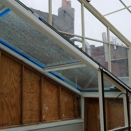 greenhouse roof build