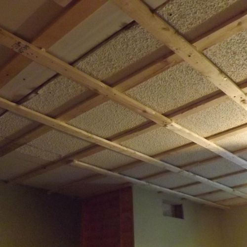 Starting drop ceiling