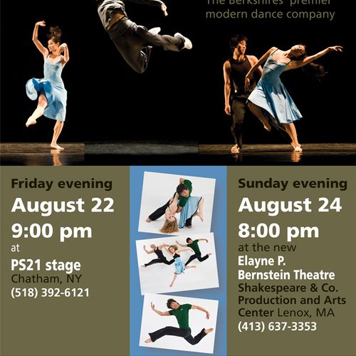 Small poster for local dance company events.