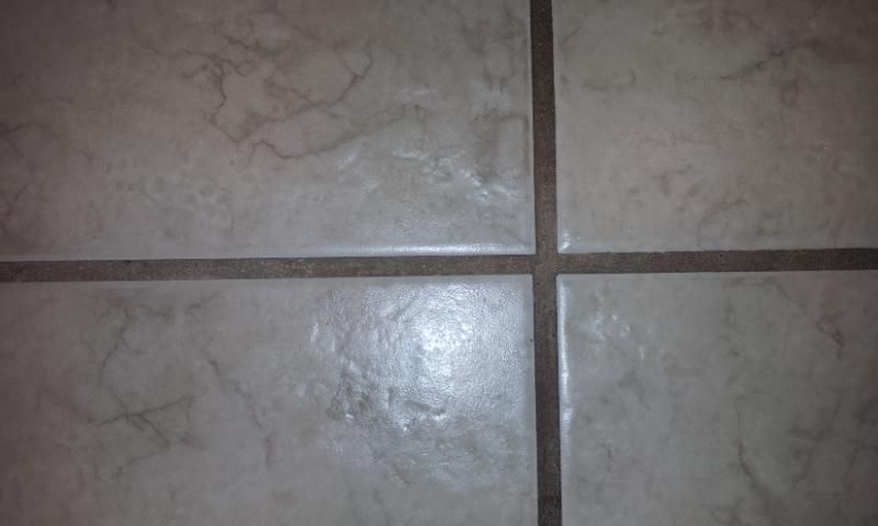 Tile and grout cleaning before