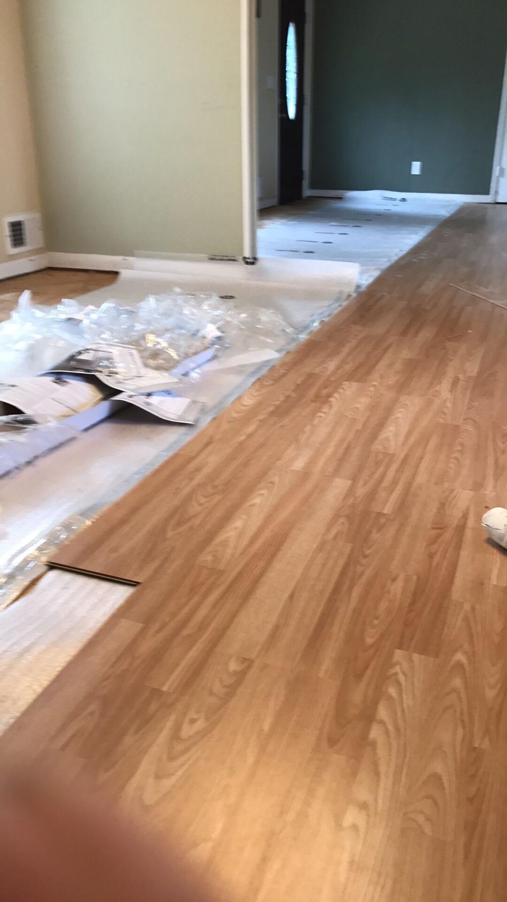 Carpet vinyl laminate hardwood floor
