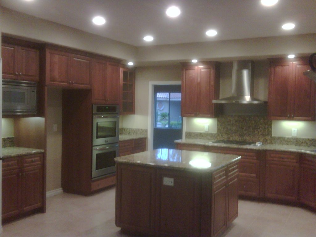 Poway residence.  Complete Kitchen renovation, Lig