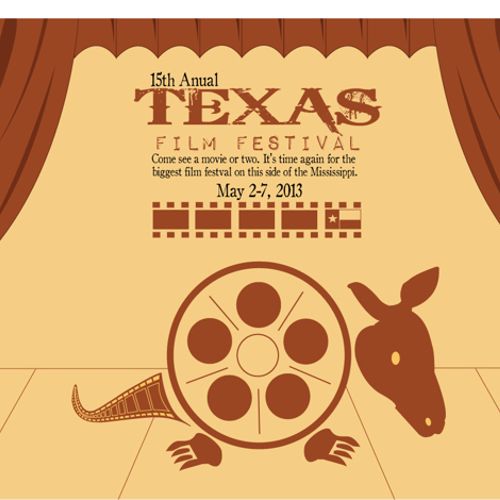 Poster design for the annual Texas film festival.