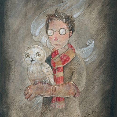 Harry Potter painting done for the Thinkspace Gall