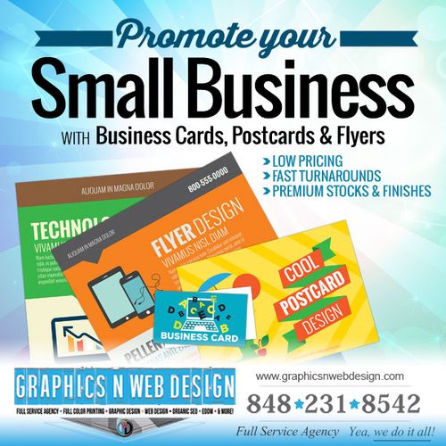 Promote your small business with business cards, p