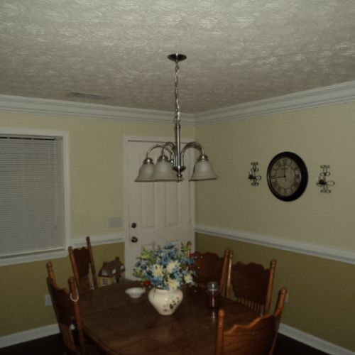 Small Dining Room, Add the trim and paint. WOW