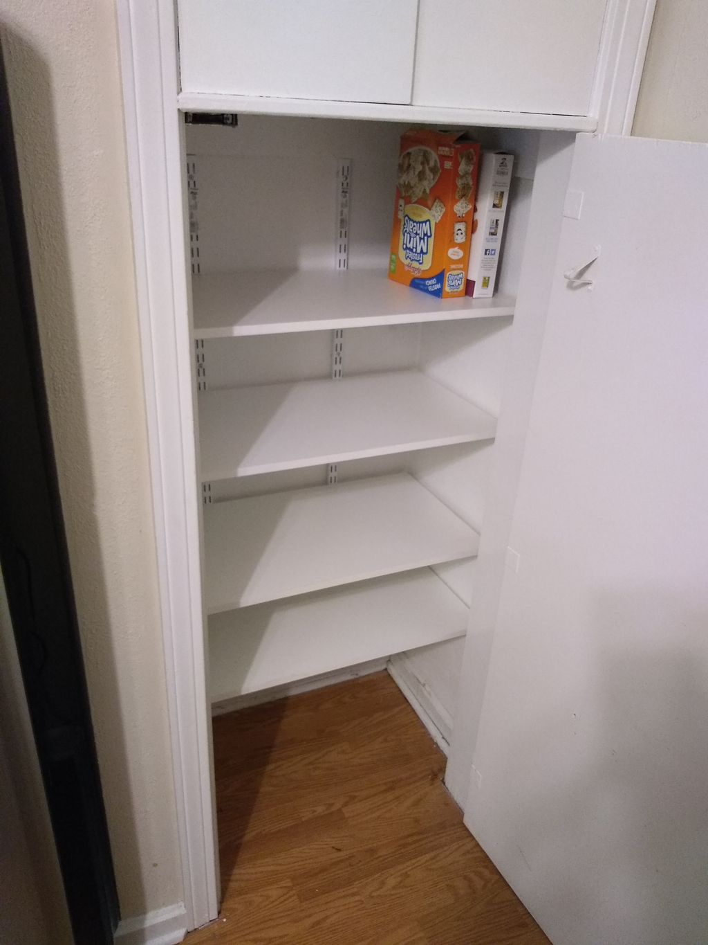 New deeper shelves look cleaner and are more usefu