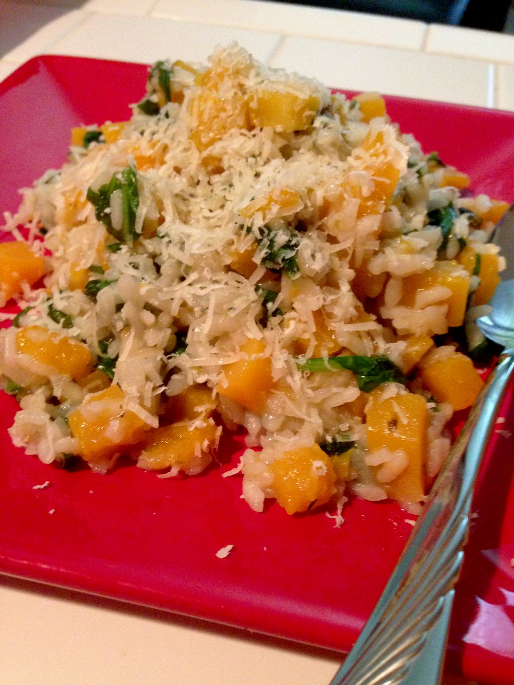 Pumpkin And Cheese Risotto