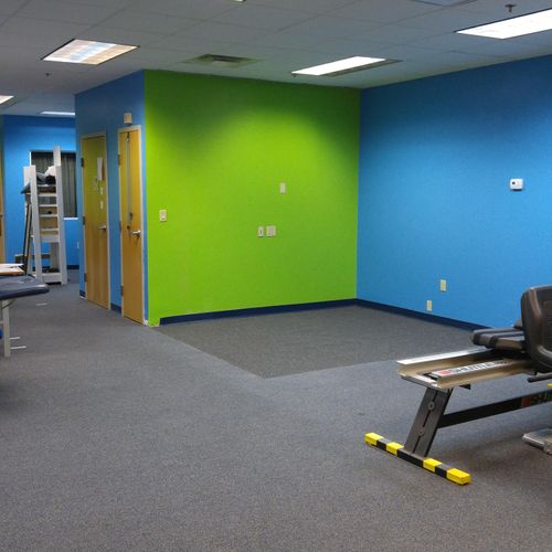Color change and finished demo work at PT office