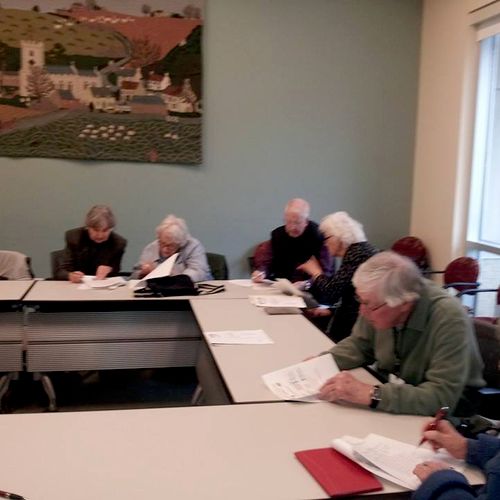 Spanish class for the residents at CCYoung Senior 