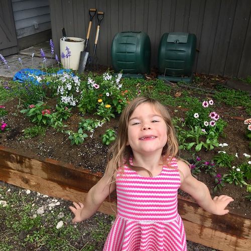 Butterfly garden for this little one