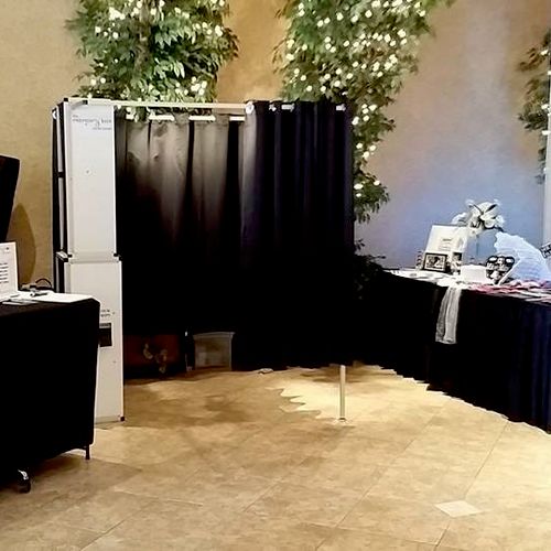 Our most popular wedding booth, The Tower Booth!"