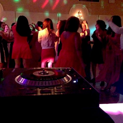DJing a Sweet 16 party in Horsham, PA