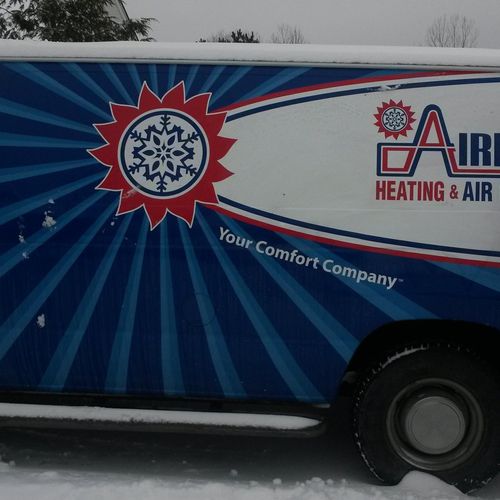 Watch for our vans driving around town