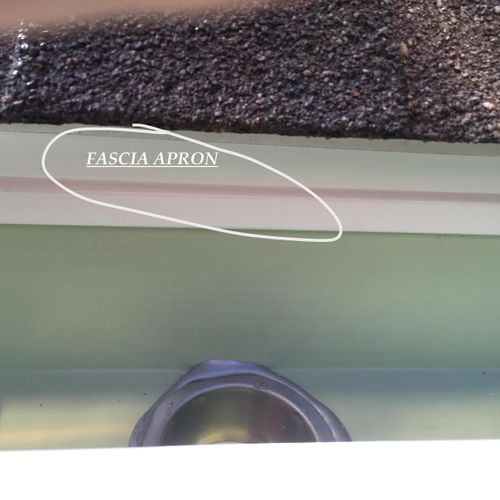 Fascia Apron
Fascia apron's purpose is to make sur