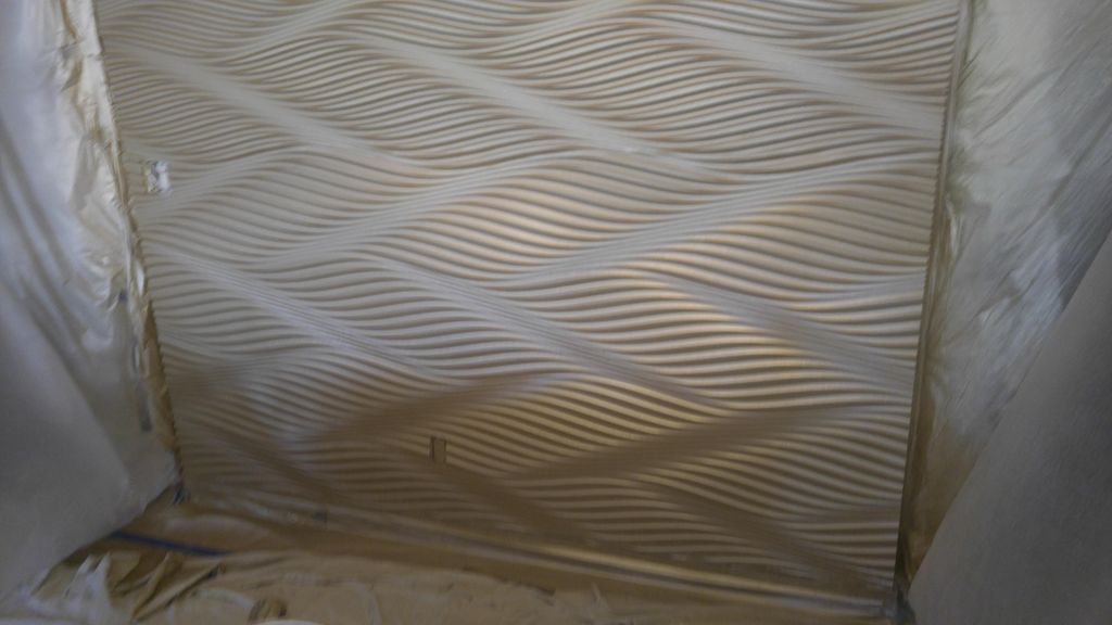 New 3D textured panels. Installed and applied flex