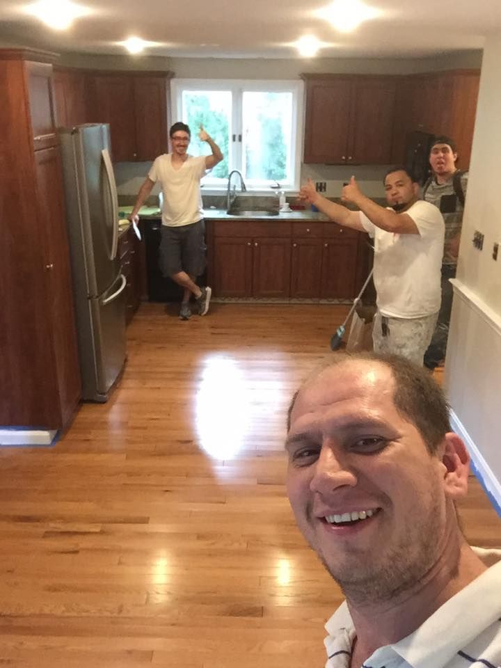 Hardwood floor installation