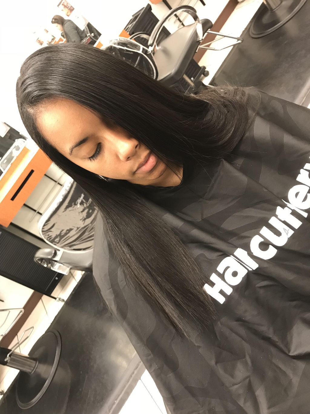 Silky Sleek Finish For This Natural-Haired Beauty