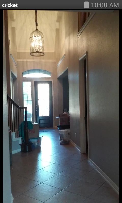 Walls and trim painted