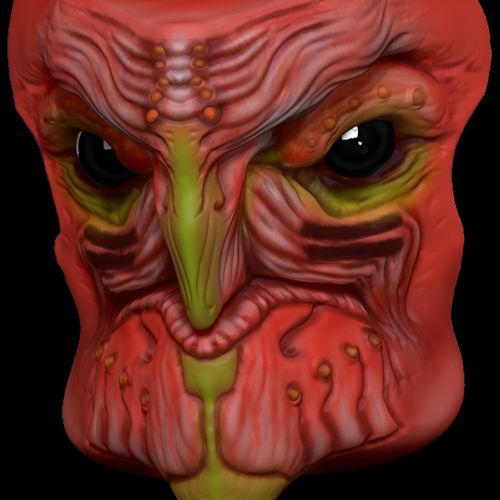 alien face sketch