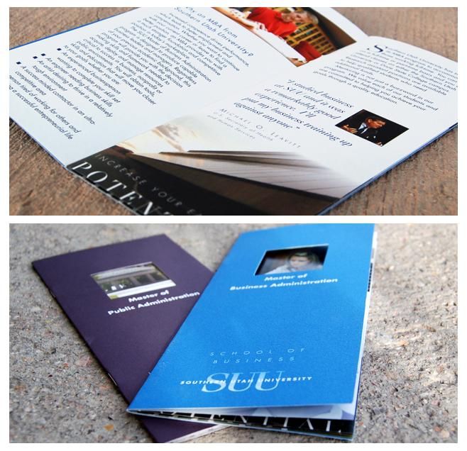 High-end brochures for graduate programs at Southe