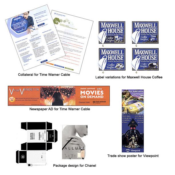 Print designs and packaging