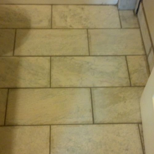New Bathroom Floor Tile