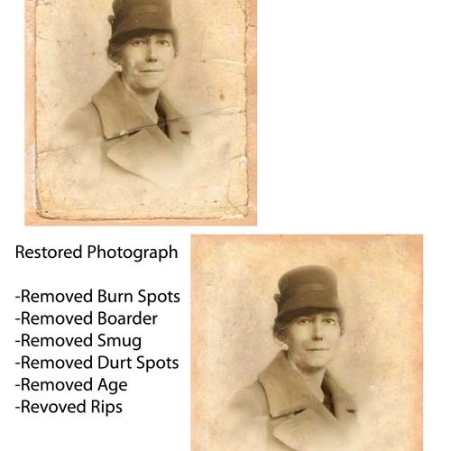 Example of Photographic restoration.