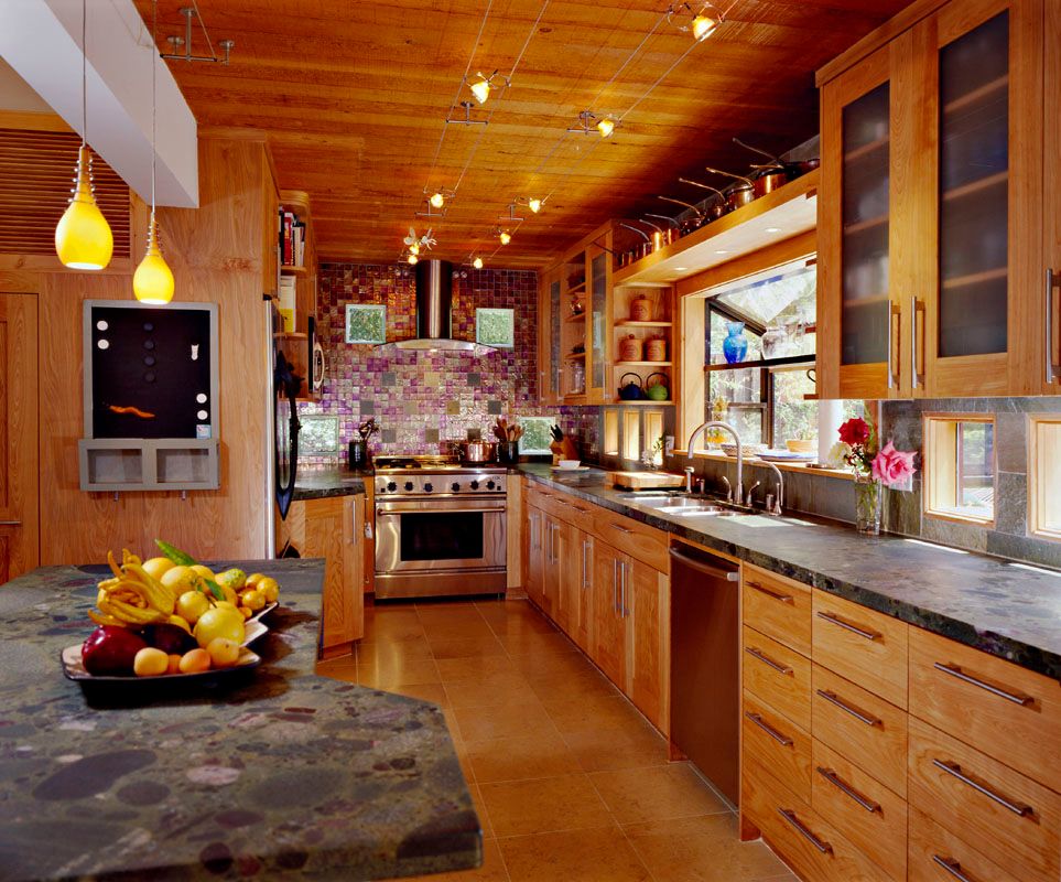This was a creative kitchen we designed and built.
