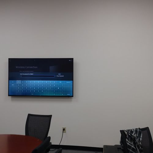 Adding a Large TV to a conference room always make